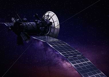 Space probe in the cosmos