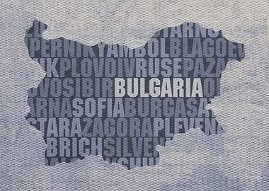 Bulgaria Country Word Map