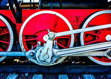 Red Wheels White Rods