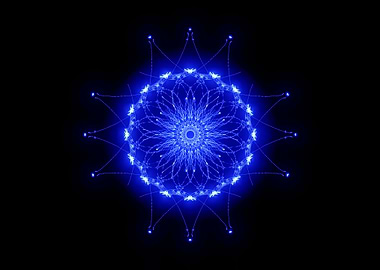Mandala glowing circle 2