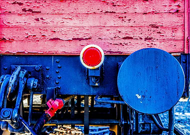 Old Freight Car Abstract