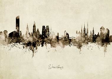 Wroclaw Skyline Poland