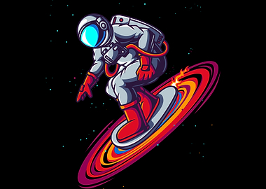 Astronaut Sketeboard space