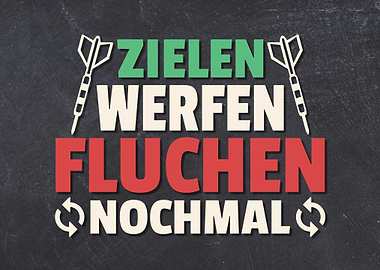 Zielen Werfen Fluchen Dart