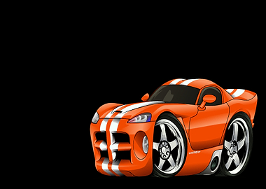 viper cartoon black backgr