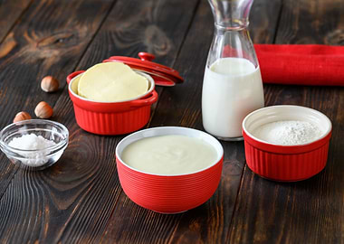 Ingredients of bechamel