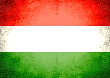 Hungary vintage flag