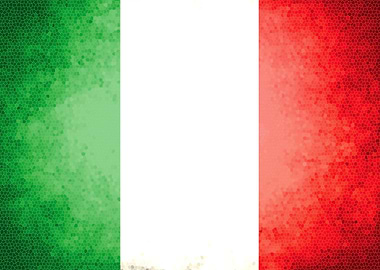 Italy vintage flag