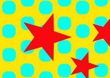 Red Stars on Dots