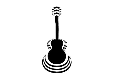 Acoustic Guitar Cutout