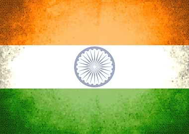 India vintage flag