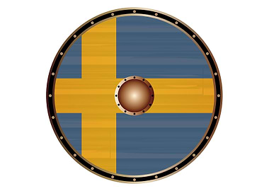 Sweden Flag Viking Shield