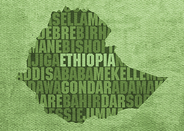 Ethiopia Country Word Map