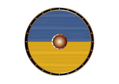 Ukraine Flag Viking Shield