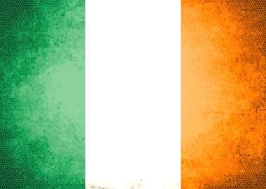 Ireland vintage flag