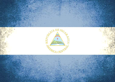 Nicaragua vintage flag
