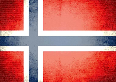 Norway vintage flag