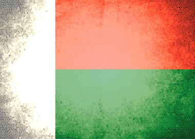 Madagascar vintage flag
