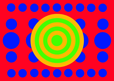 Gold Circles on Dots