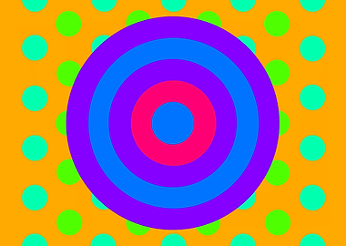 Purple Circles on Dots