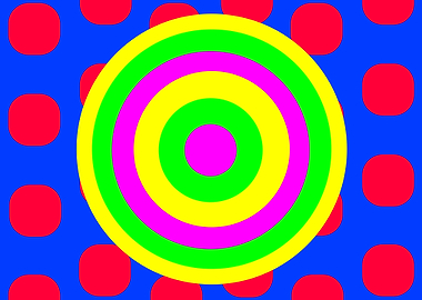 Yellow Circles on Dots