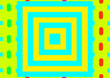 Yellow and Blue Squares