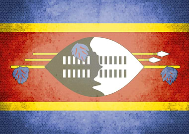 Swaziland vintage flag