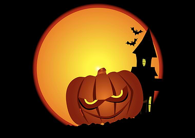 Evil Halloween Pumpkin