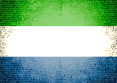 Sierra Leone vintage flag