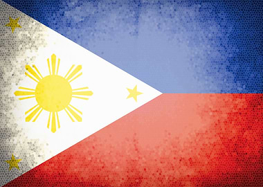 Philippines vintage flag