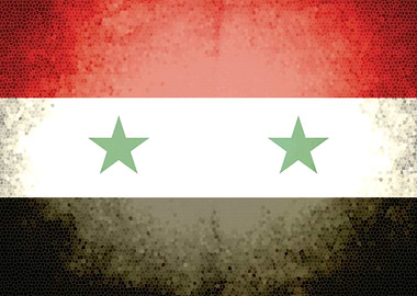 Syria vintage flag