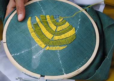 Leaf Embroidery
