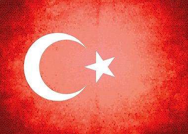 Turkey vintage flag