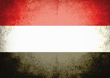Yemen vintage flag