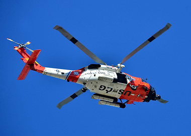 US coast guard helo
