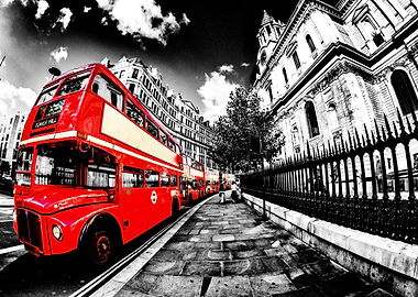 London Bus High Contrast