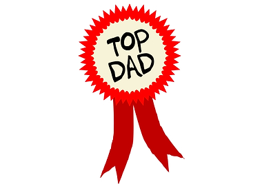 Top Dad Rosette