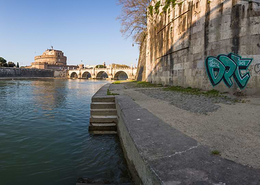 Tiber river in Rome