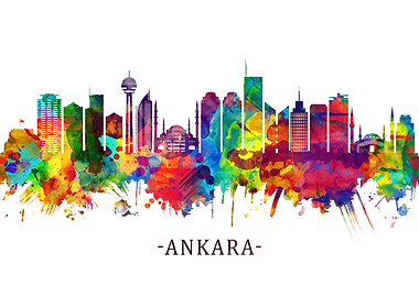 Ankara Turkey Skyline