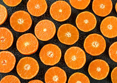 Tangerines slices