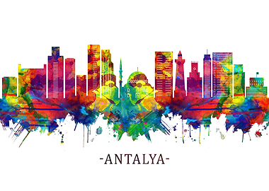 Antalya Turkey Skyline