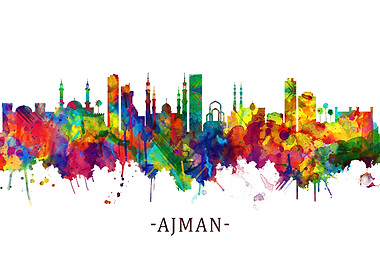 Ajman UAE Skyline