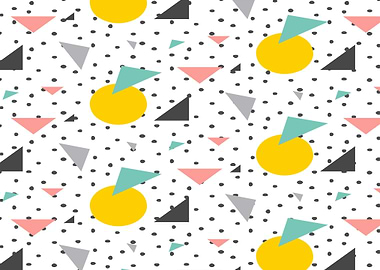 Yellow Green Grey Triangle