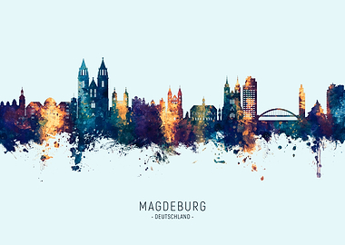 Magdeburg Skyline