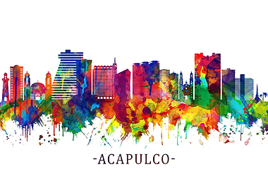 Acapulco Mexico Skyline