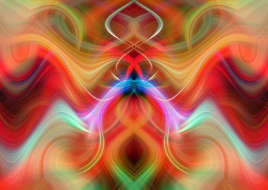Color Fractal Abstract Art