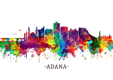 Adana Turkey Skyline