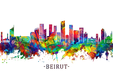 Beirut Lebanon Skyline
