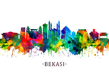 Bekasi Indonesia Skyline