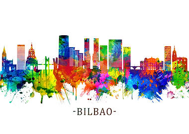 Bilbao Spain Skyline
